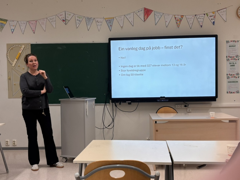 Besøk på Giske ungdomsskule